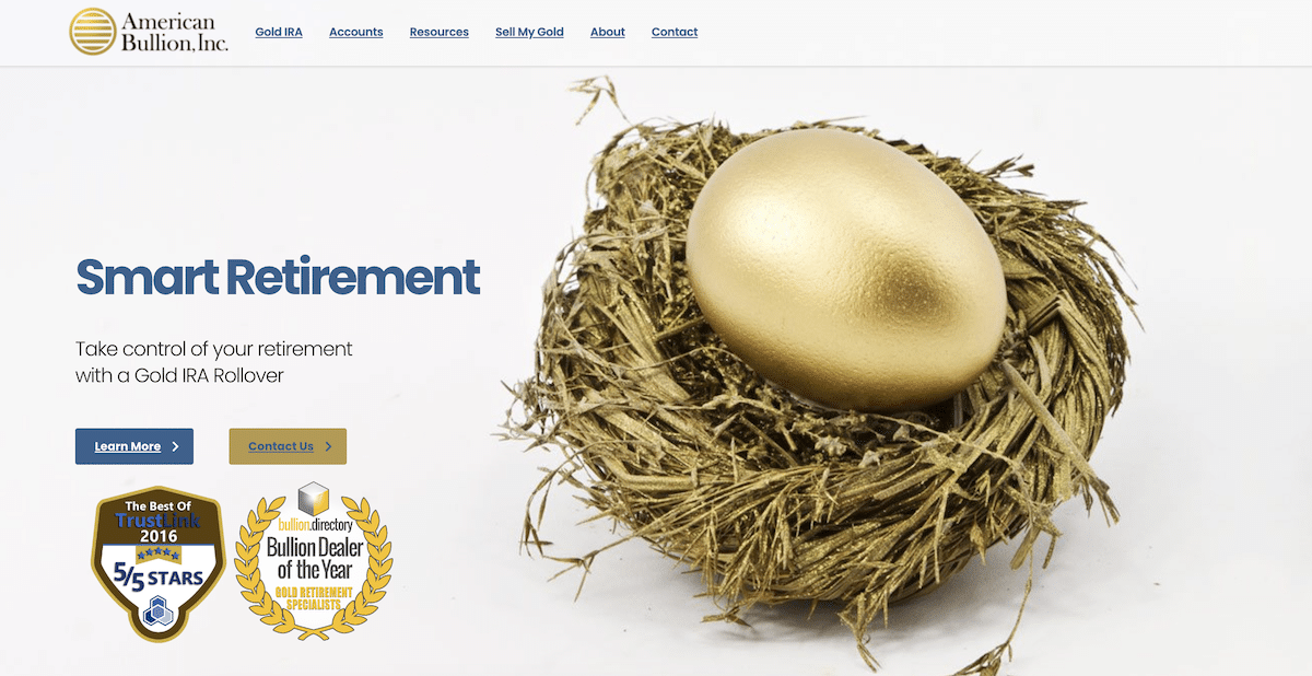 American Bullion homepage