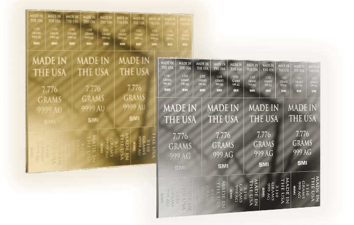 gold and silver prepper bars