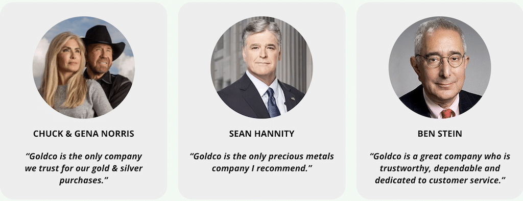 Goldco endorsements