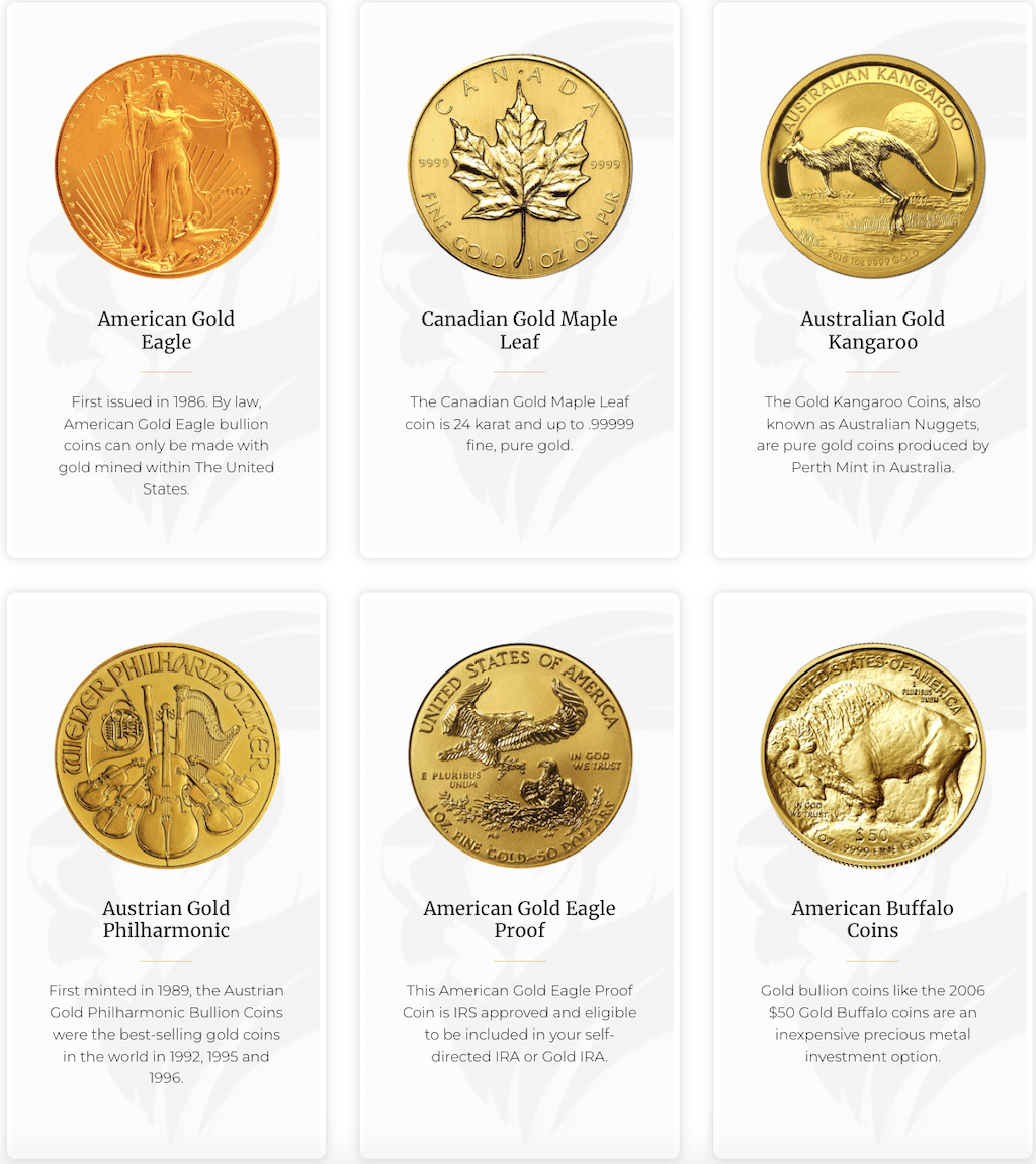 Legacy Precious Metals gold coins