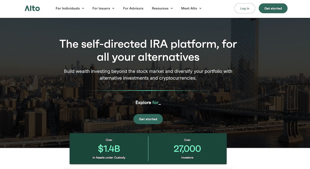 Alto IRA homepage