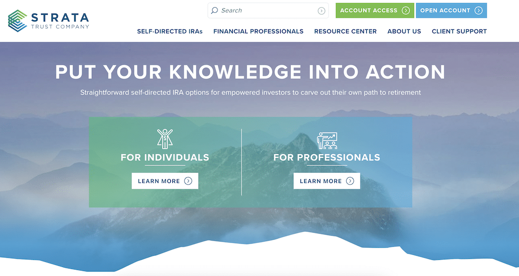 STRATA Trust homepage