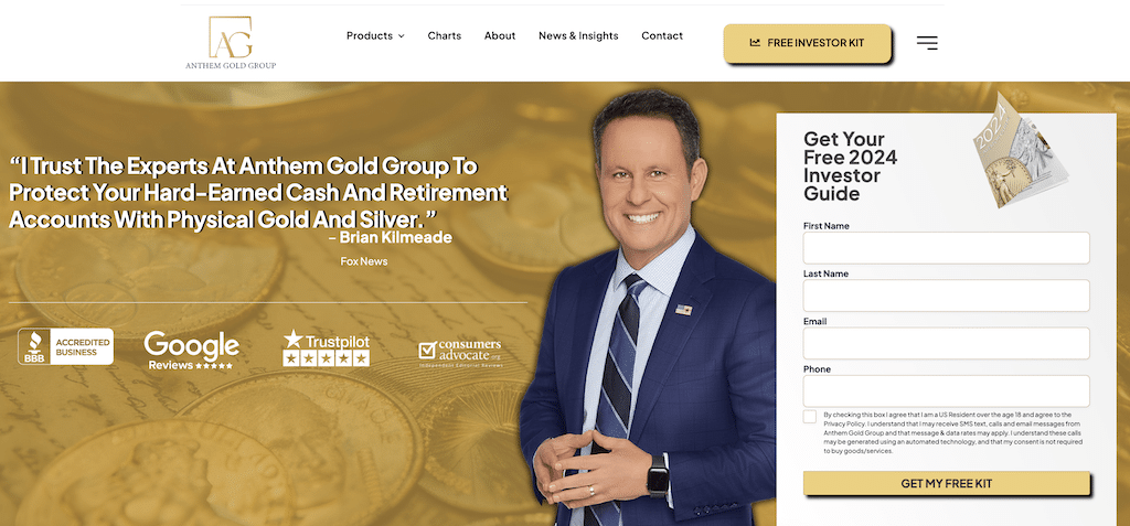 Anthem Gold Group homepage