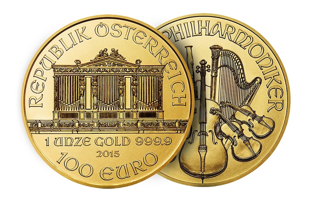 Austrian philharmonic gold coin