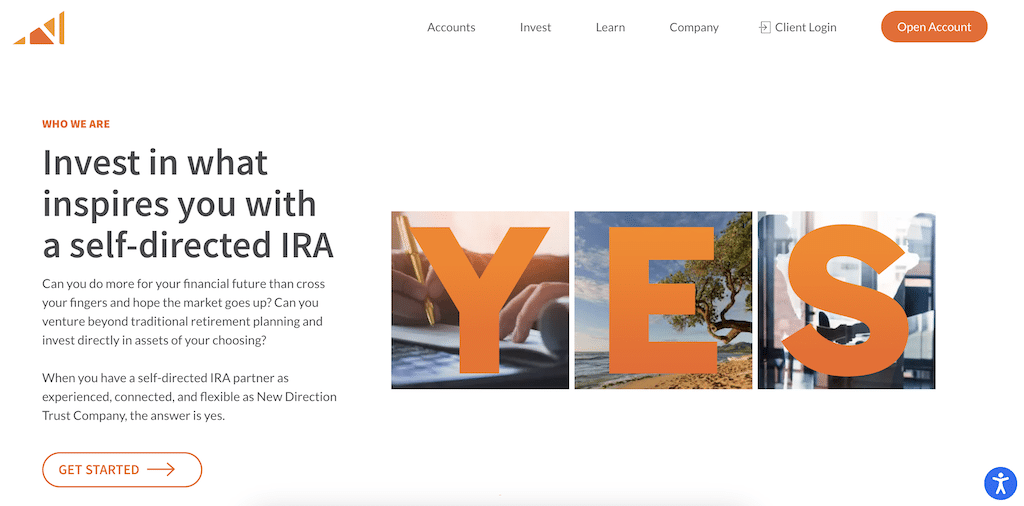New Direction Trust homepage