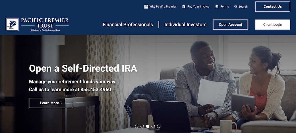 Pacific Premier Trust homepage