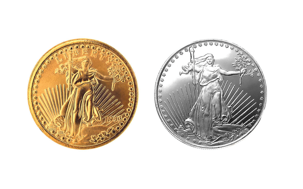 St. Gaudens gold and silver coins