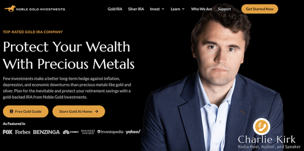 Noble Gold homepage