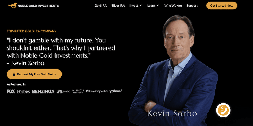 Noble Gold Investments homepage 2025