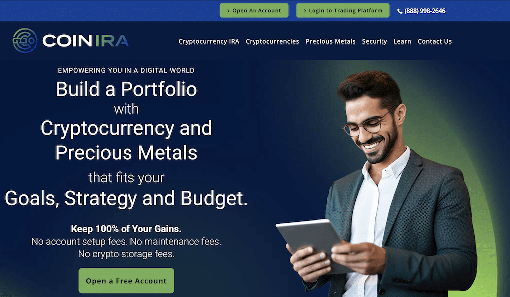 Coin IRA homepage