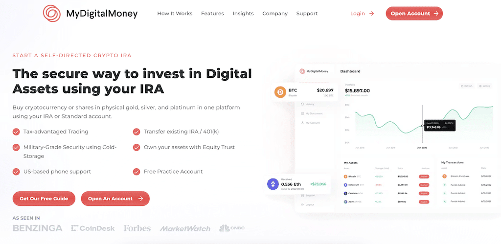 my digital money homepage